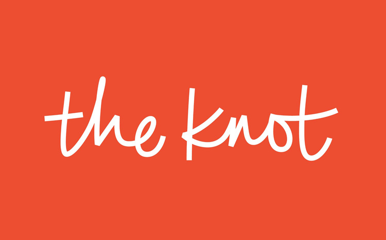 TheKnot婚禮策劃服務公司品牌形象升級改造案例，方案涉及廣告語和logo設計 