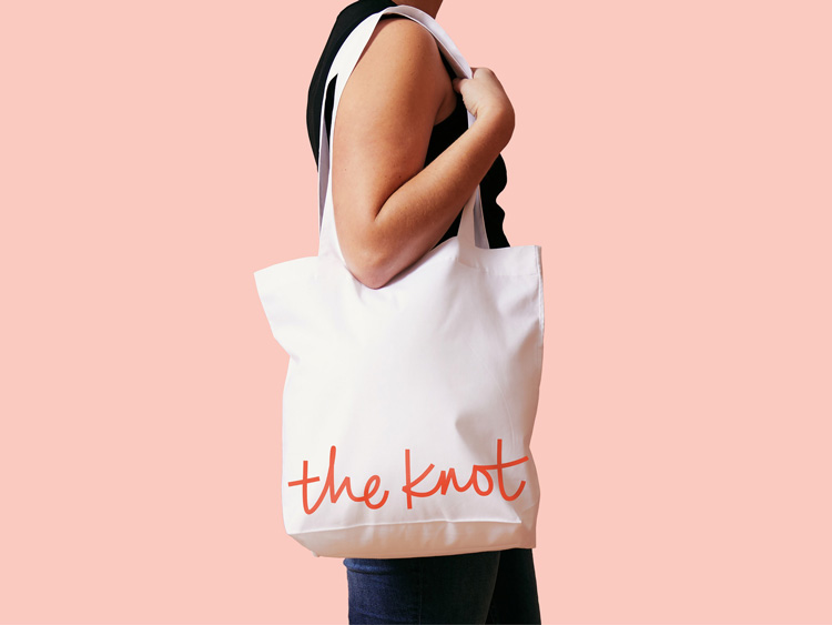 TheKnot婚禮策劃服務公司品牌形象升級改造案例，方案涉及廣告語和logo設計 