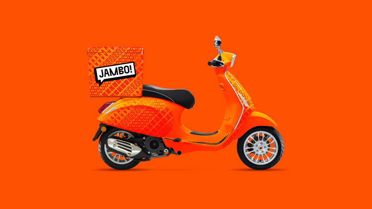 倫敦Jambo餐飲外賣初創(chuàng)企業(yè)“對話式”品牌形象塑造，logo設(shè)計(jì)