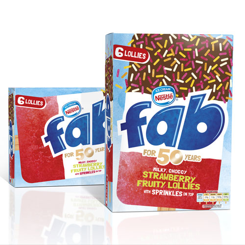 雀巢旗下Fab食品簡潔視覺形象設計和限量版包裝設計