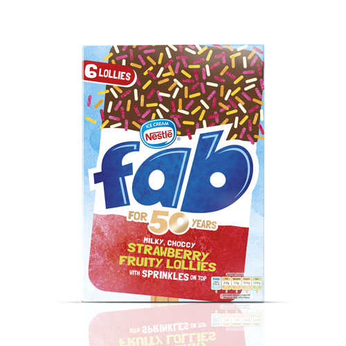 雀巢旗下Fab食品簡潔視覺形象設計和限量版包裝設計