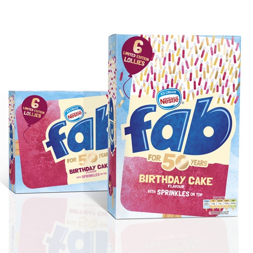雀巢旗下Fab食品簡潔視覺形象設計和限量版包裝設計
