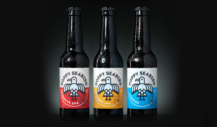 Hoppy Seabird啤酒品牌和包裝設(shè)計