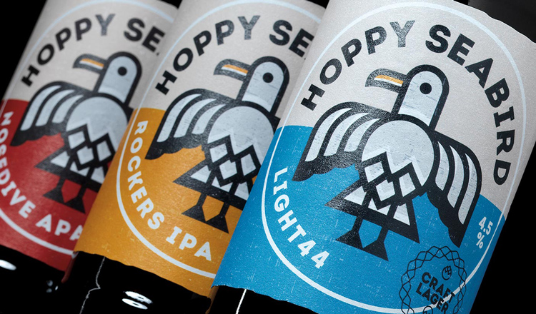 Hoppy Seabird啤酒品牌和包裝設(shè)計