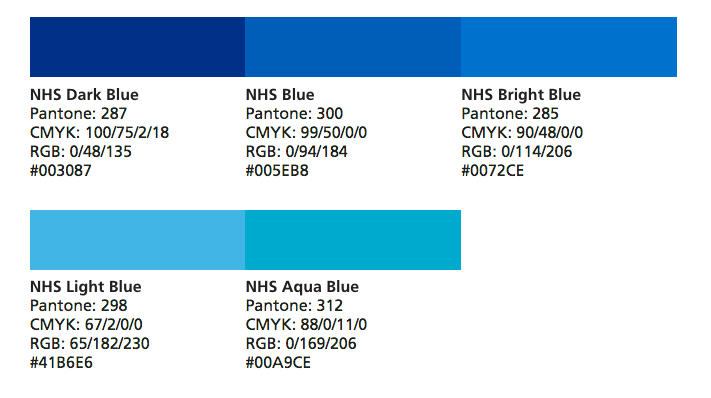 英國NHS醫院vi設計，醫院logo設計