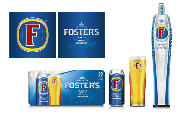 拉格啤酒福斯特Foster品牌新視覺識別包裝設(shè)計