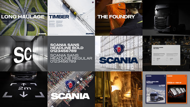 瑞典卡車和巴士制造商Scania企業形象設計,logo設計