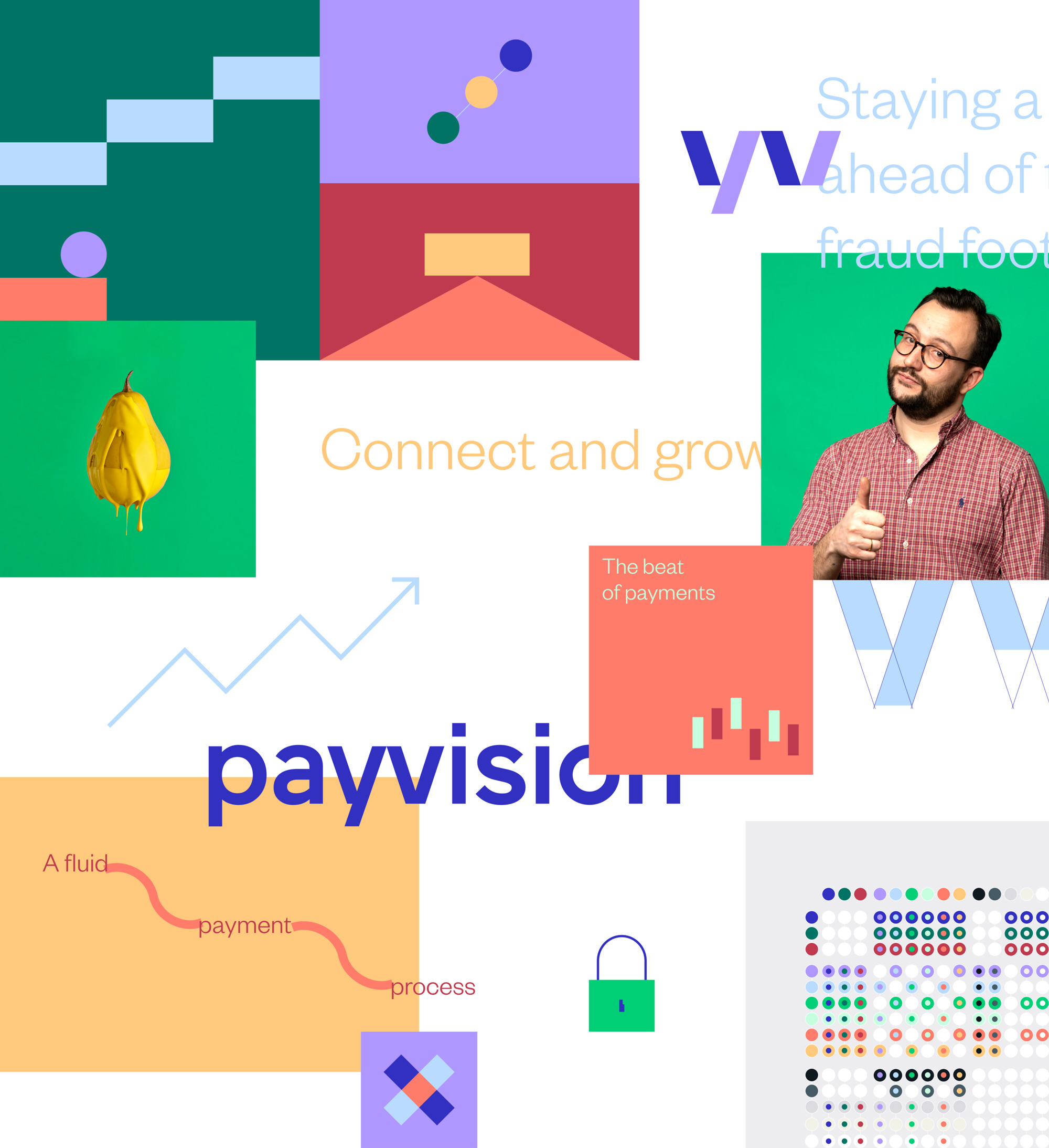 Payvision安全交易支付平臺logo設計，企業形象塑造
